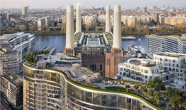 Apartamenty w starej elektrowni Battersea w południowo-zachodnim Londynie